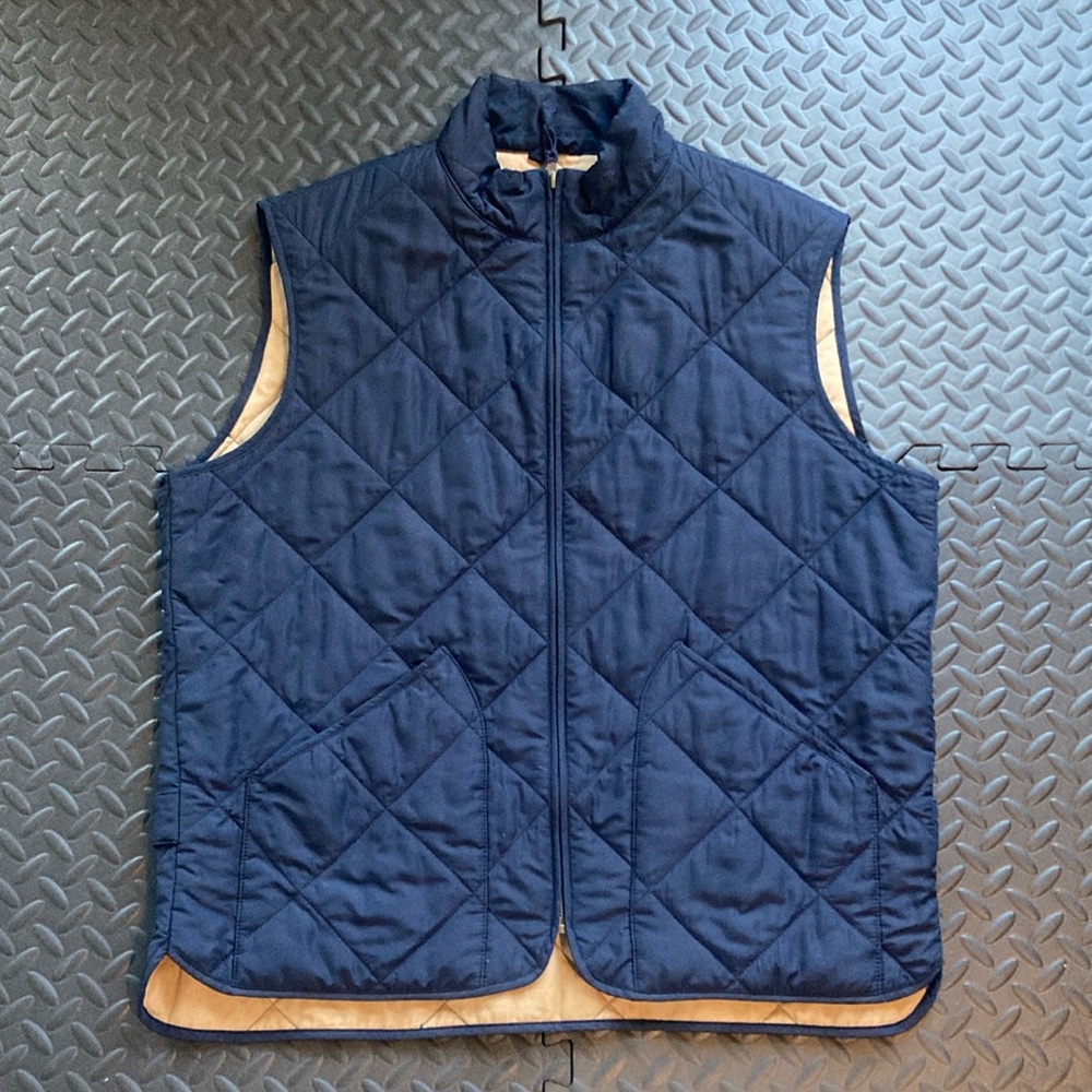 J.CREW Men’s quilted Vest size L